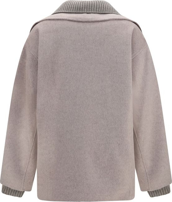 Jacket P.A.R.O.S.H. Beige Wool Oves Aries