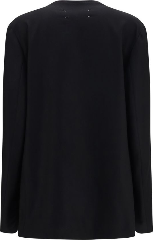 Maison Margiela qora jun Oves Aries shell kurtkasi