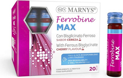 Food Supplement Marnys Ferrobine Max Iron, Zinc And Vitamins
