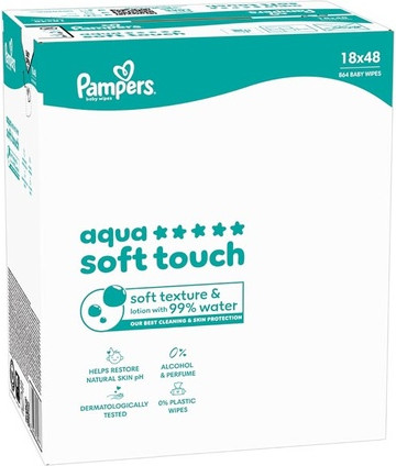 Wet Wipes Pampers Aqua Soft Touch