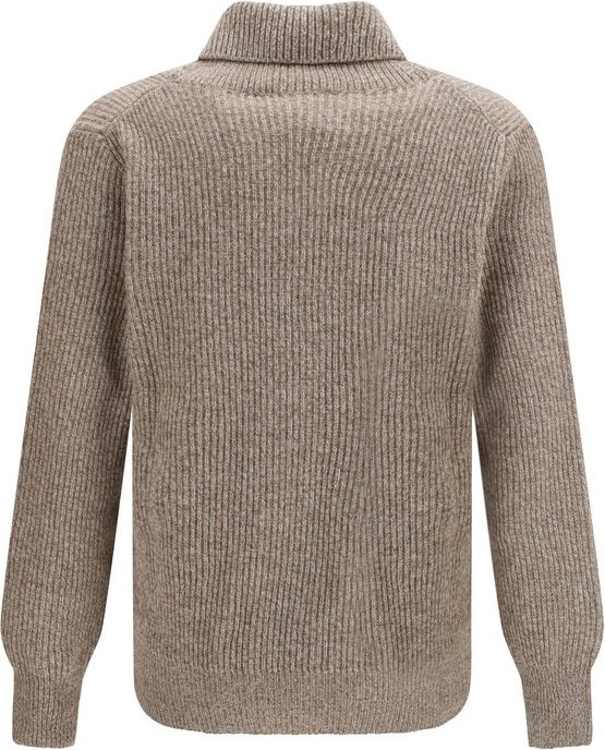 Cardigan Brooksfield Beige Wool Ovis Aries