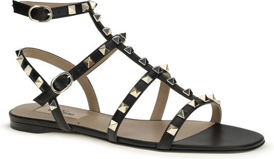Flache Sandalen Valentino Garavani Rockstud
