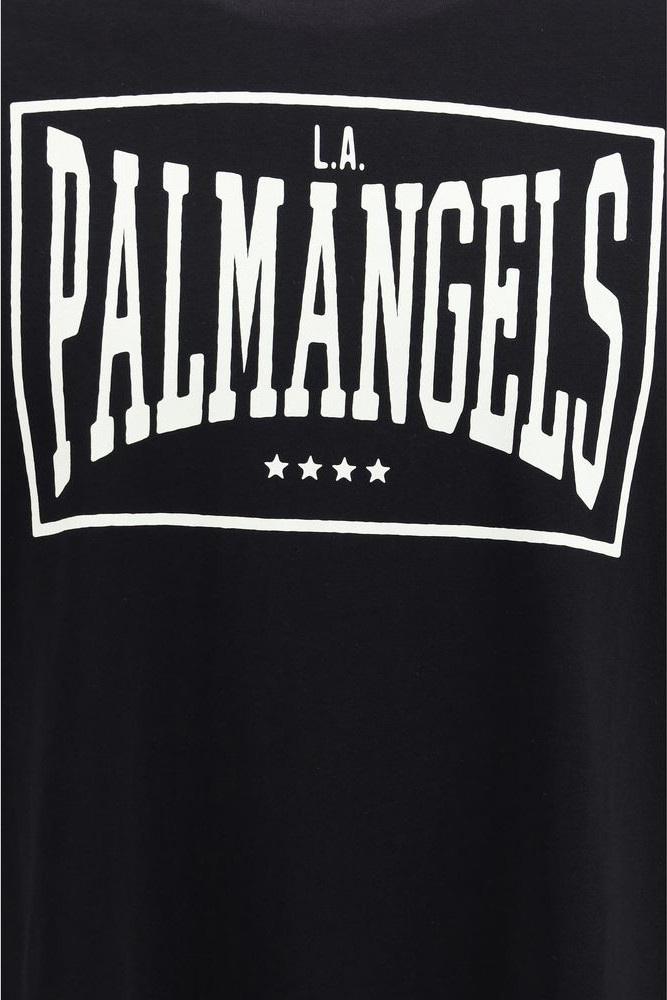 Palm Angels qora paxtali futbolkasi
